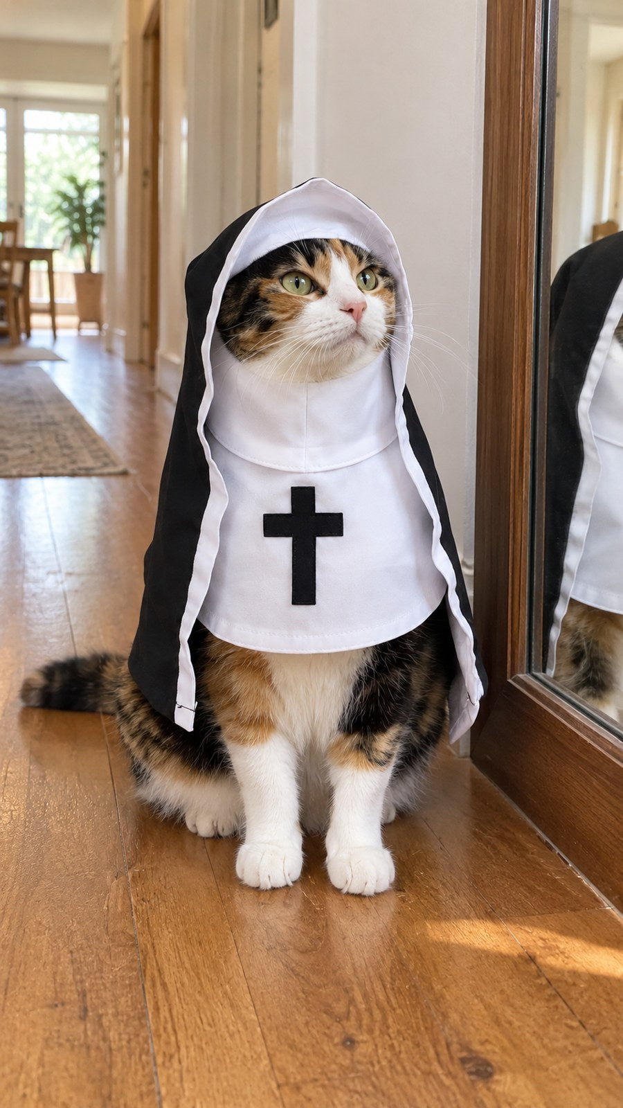 Meowfits Halloween cat costumes — illustrative DEMO scene S3